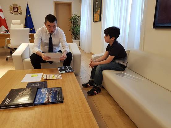 Какое письмо написал 9-летний мальчики министру внутренних дел – Георгий Гахария встретился с Дачи Гулуа