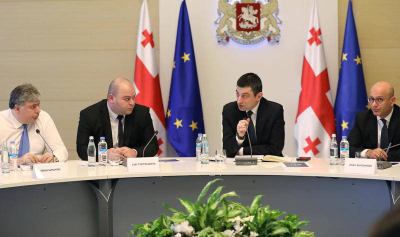 Георгий Гахария, обращаясь к экспертам в сфере экономики - Мы готовы вынести на обсуждение и рассмотреть проблемы, которые видим и мы, и вы