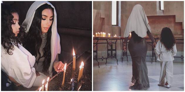 Ким Кардашьян крестилась в Армении