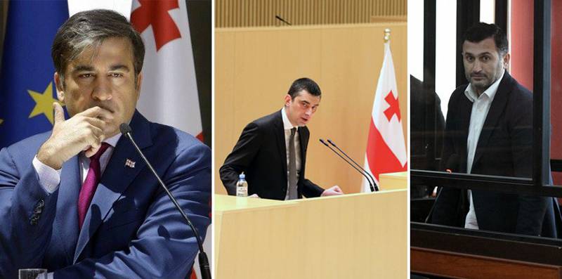 «Бешенный пес, привезенный из России»…- что ответил Саакашвили на заявление Георгия Гахария о Киркитадзе