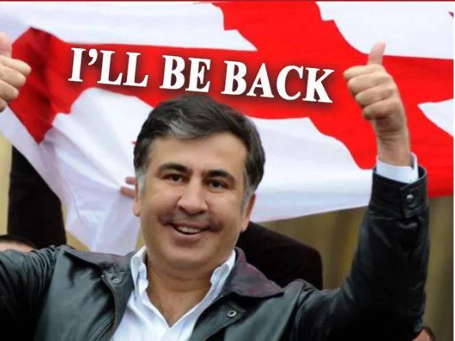 Хакеры взломали веб-страницу президента и выложили фото Михаила Саакашвили с  надписью  «Я вернусь»