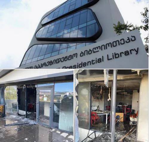 Пожар в президентской библиотеке Михаила Саакашвили – что пишет об инциденте бывший президент