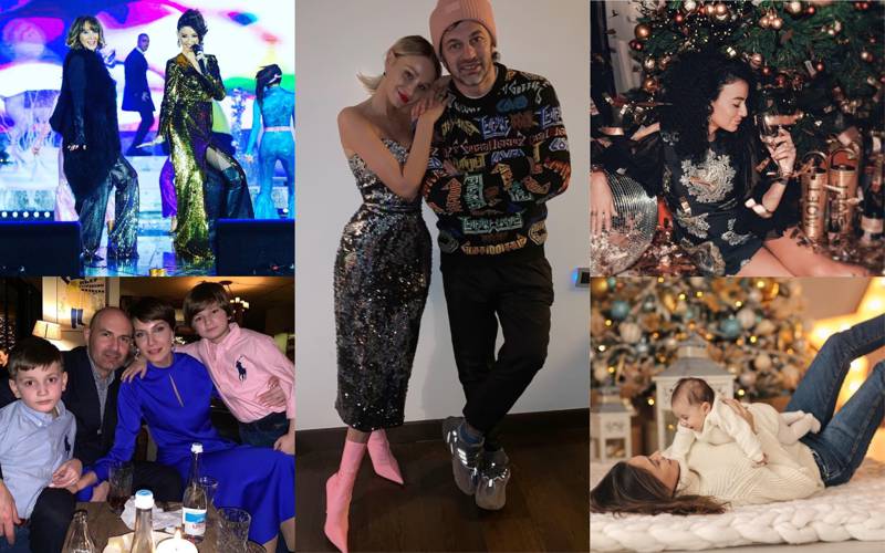 Новогодние фотографии грузинских знаменитостей в Instagram