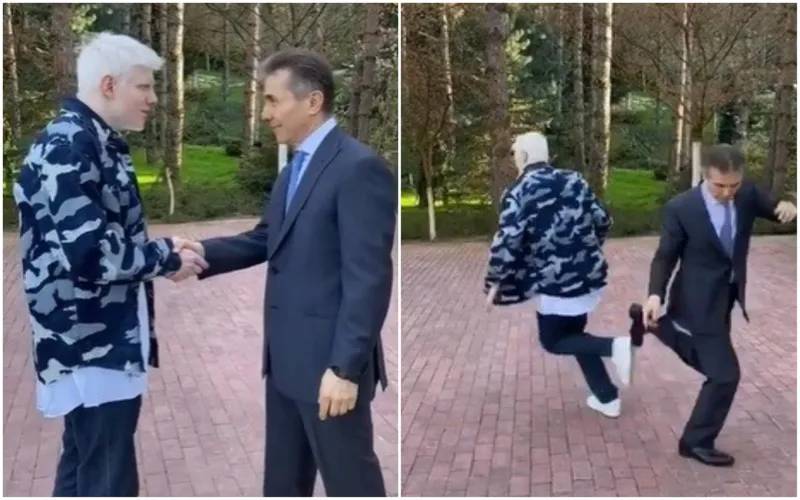 Бера появился в видео на TikTok вместе с Бидзиной Иванишвили