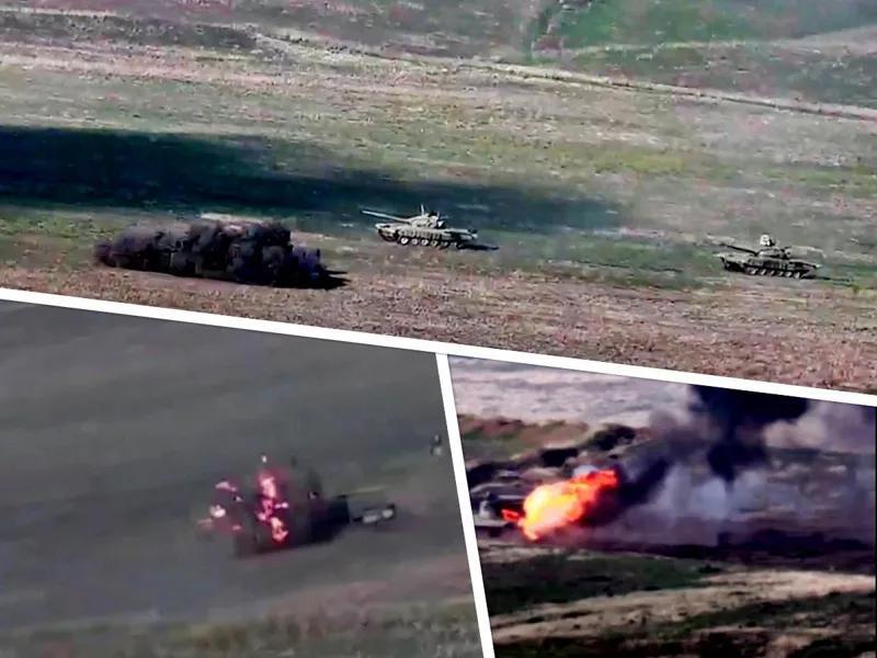 Фото из Нагорного Карабаха, где происходят боевые действия