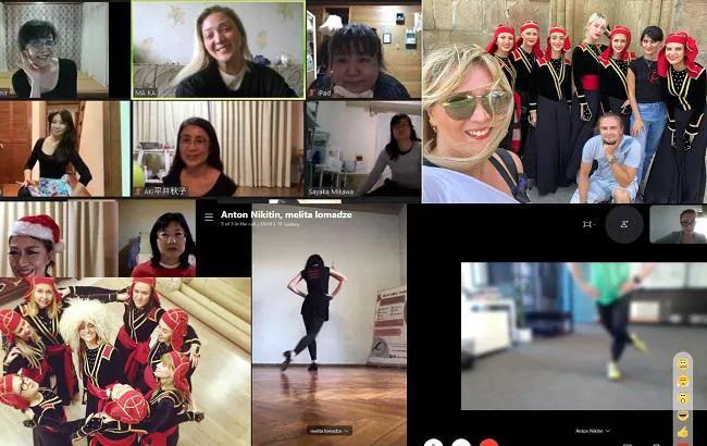 Грузинские танцы, разученные по Zoom-у – Исполняющими грузинские танцы японцами заинтересовалось местное телевидение