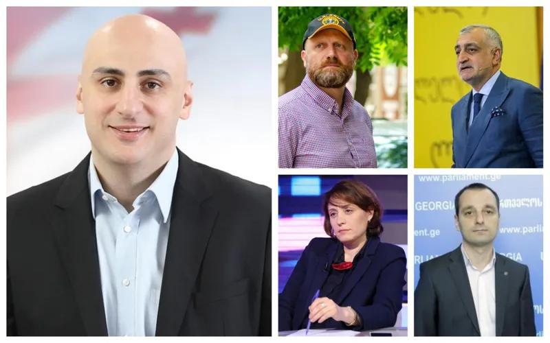 В случае победы Ники Мелиа его заместителями станут Джапаридзе, Хоштария, Хазарадзе и Абесадзе - коалиционный состав кандидатов известен