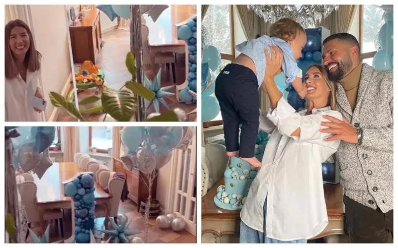 Трехъярусный торт и сказочно украшенный дом — сыну Кеты Топурия исполнился 1 год