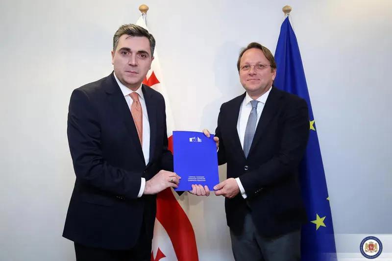 Грузии передан опросник для получения статуса страны-кандидата в ЕС