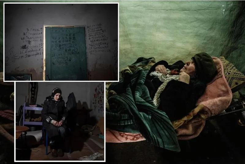 Запертые в подвалах люди и записанные на стене фамилии расстрелянных русскими - Война и старики (фоторепортаж)