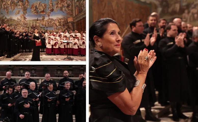 «Илия II ввел Грузию в Европу» - грузинские гимны в Сикстинской капелле: исторический концерт Патриаршего хора собора Пресвятой Троицы в Ватикане (фото)