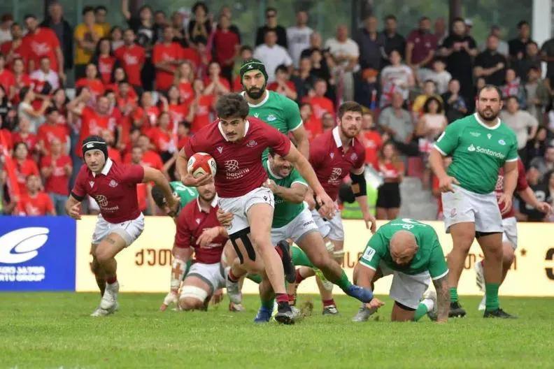 Сборная Грузии по регби победила Португалию со счетом 23:14