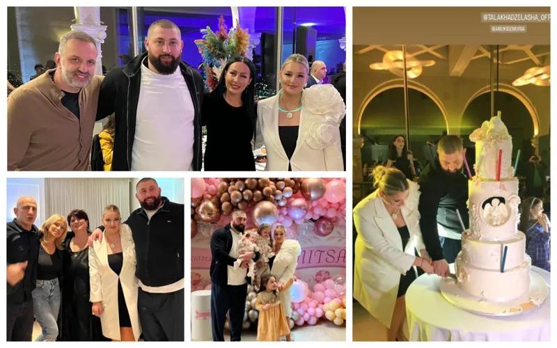 Грандиозная вечеринка на Мтацминда, знаменитые гости и красивый торт — фото с крестин дочери Лаши Талахадзе