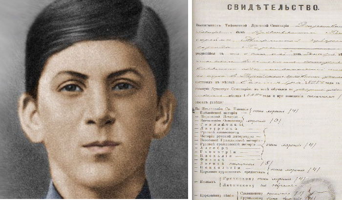 По каким предметам у Сталина в семинарии были тройки?