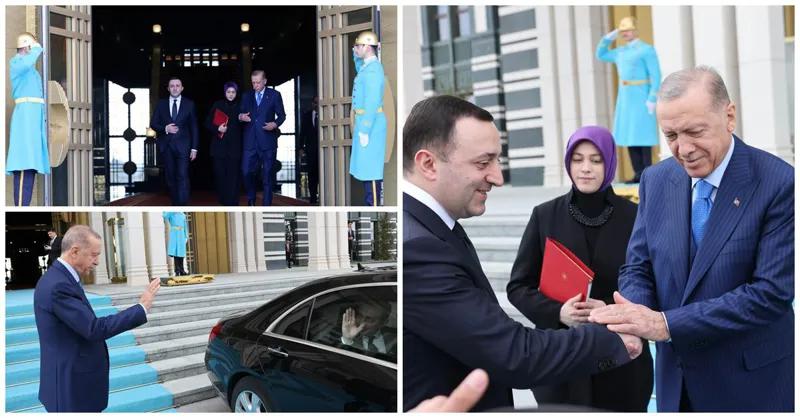 Как Эрдоган встретил Гарибашвили – фото и видеокадры церемонии приема: о чем говорили лидеры