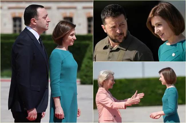 Гарибашвили, Макрон, Санду, Зеленский и другие на втором саммите Европейского политического сообщества - фото из Кишинева