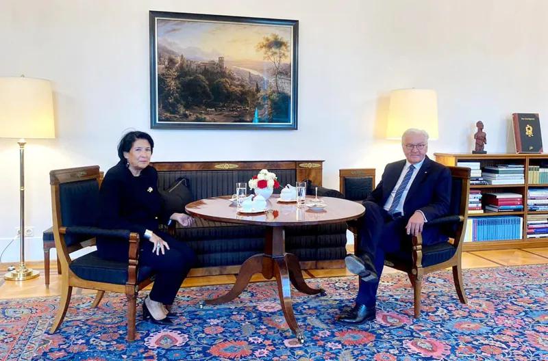 В рамках визита в Германию Саломе Зурабишвили встретилась с Франком-Вальтером Штайнмайером