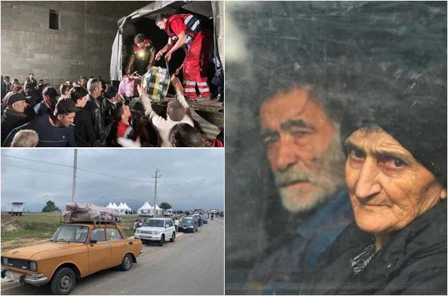 Автобусами, машинами, пешком... - колонны беженцев из Нагорного Карабаха не заканчиваются: «Сегодня мы покидаем свои дома, азербайджанцам мы не нужны...» (фото)