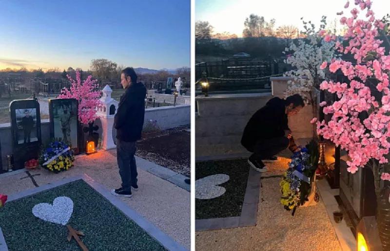 «Не только украинцы жертвуют самым дорогим за победу света над тьмой» - Святослав Вакарчук посетил могилу погибшего в Украине грузинского солдата