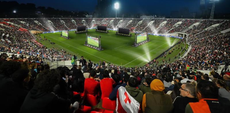 Большие экраны на стадионе Михаила Месхи – Вместе поболеем за нашу сборную на чемпионате Европы!