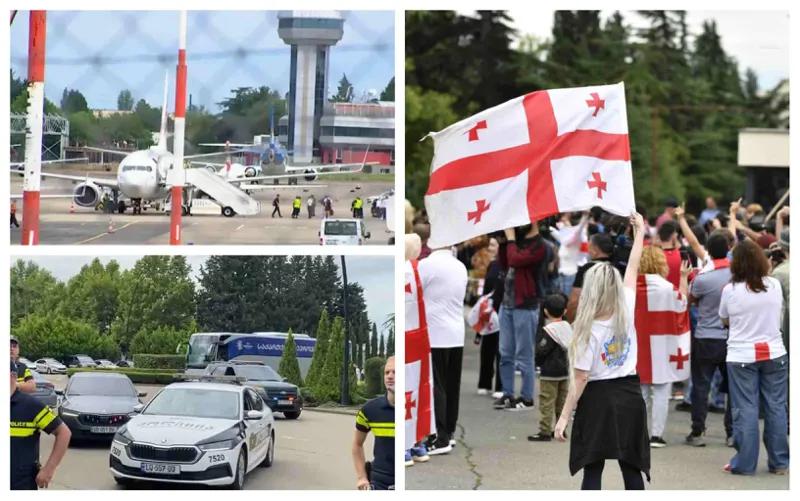Громкое спасибо и море эмоций: сборная в Тбилиси - кадры из аэропорта