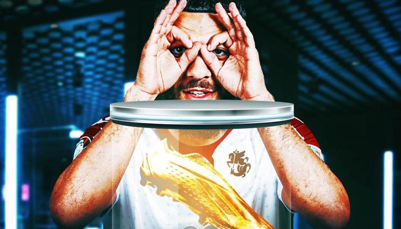 Трофей нашего бомбардира из Европы!