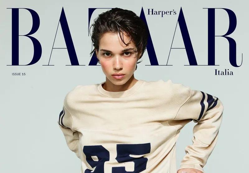 Матильда Гварлиани на обложке итальянского Harper's Bazaar - новые фото грузинской топ-модели
