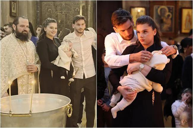 Женский монастырь Самтавро публикует кадры крещения Дамиане Кварацхелия - маленький «Квара» с родителями, крестными и духовными лицами (фото, видео)