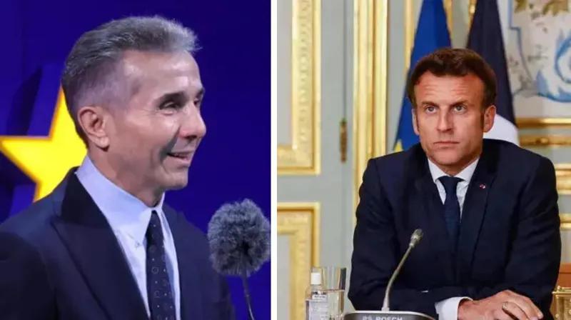 О чем говорил Макрон с Иванишвили? - Администрация президента Франции распространяет  заявление  и обнародует детали