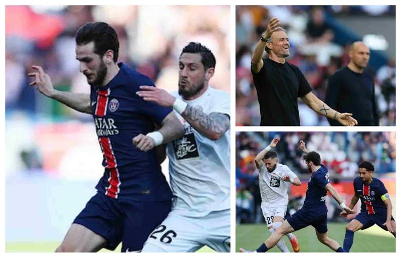 Вслед за Италией, Кварацхелия уже чемпион Франции — победа с передачи Квары, и ПСЖ выигрывает первенство страны на несколько туров раньше