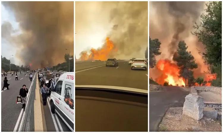 Огонь приближается к населенным пунктам, на улицах паника - сильный пожар бушует недалеко от Иерусалима: страны готовятся оказать помощь (фото/видео)