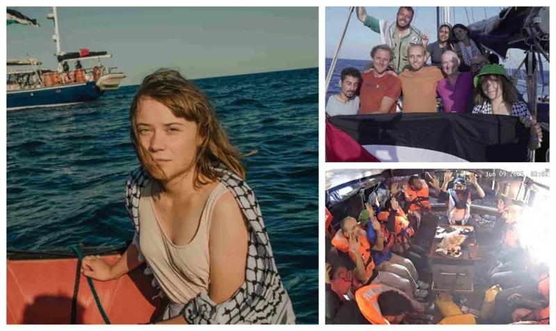 Израиль задержал судно с гуманитарной помощью, шедшее в сектор Газа, среди задержанных Грета Тунберг и депутат Европарламента Рима Хасан