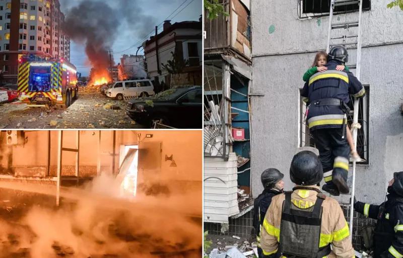 В результате атаки на Киев погибло 4 человека, среди них 12-летняя девочка – тяжелые кадры
