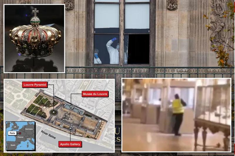 Как ограбили Лувр за 10 минут - использовали спецодежду строителей, пилу и спокойно похитили драгоценности на глазах у всех: детали