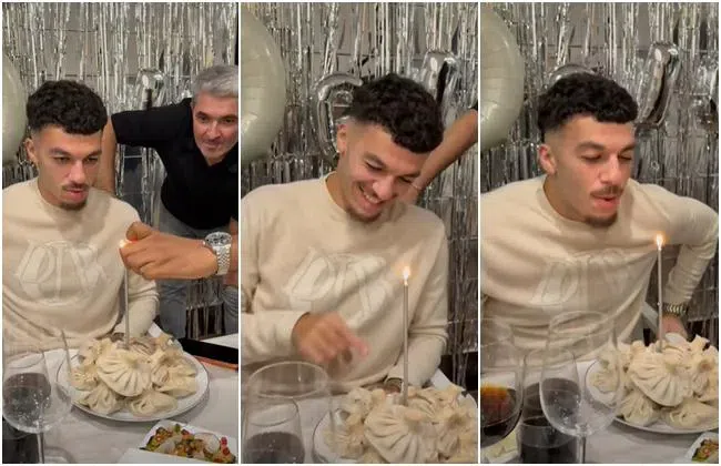 «Торт» из хинкали и круг родных - бомбардиру 25 лет: как Георгий Микаутадзе отпраздновал свой день рождения