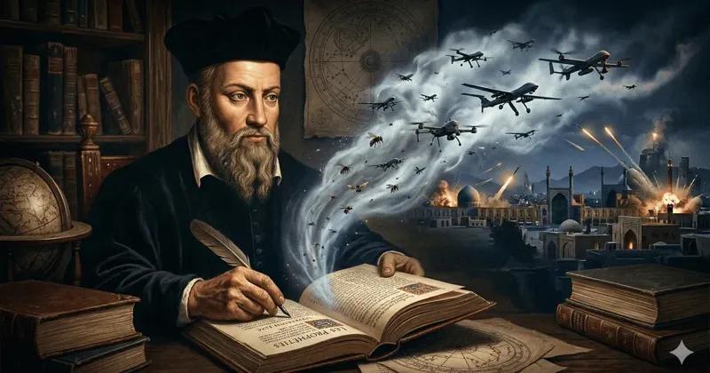 «7-месячная большая война и рой пчел в небе над Тегераном» - пророчество Нострадамуса об Иране, которое стало реальностью в 2026 году