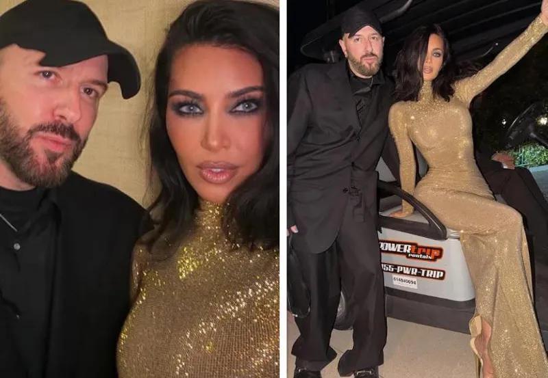 Демна и Ким Кардашьян на вечеринке премии «Оскар» - фото, которые распространяются в медиа